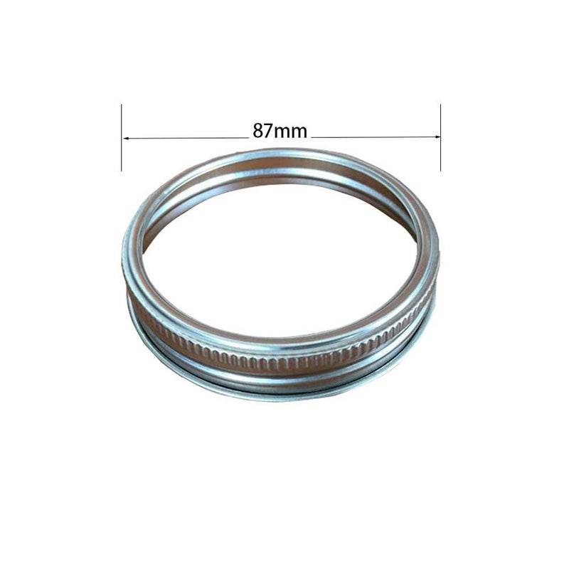 SUCOHANS Mason Jar Replacement Rings or Durable & Rustproof Tinplate Metal Bands/Rings for Mason Jar, Canning Jars,Storage (Set of 20 wide mouth) - Image 2